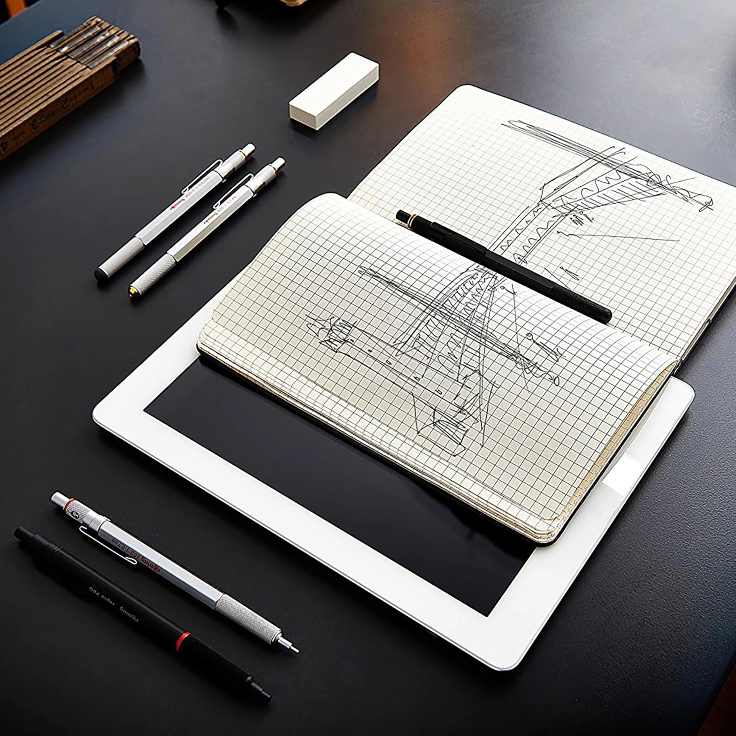 Rotring 600 Mechanical Pencil 0.5mm Black | Precision Drafting & Writing Tool - view 8