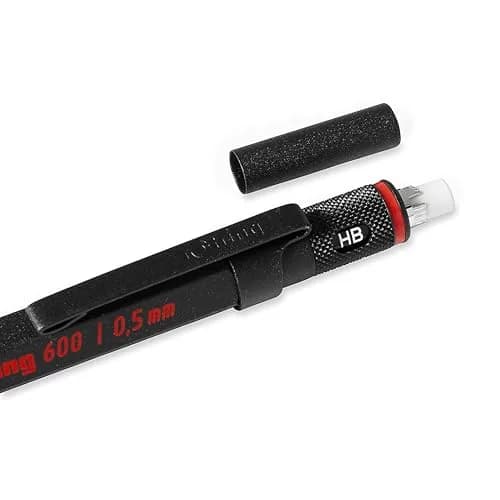 Rotring 600 Mechanical Pencil 0.5mm Black | Precision Drafting & Writing Tool thumbnail 3