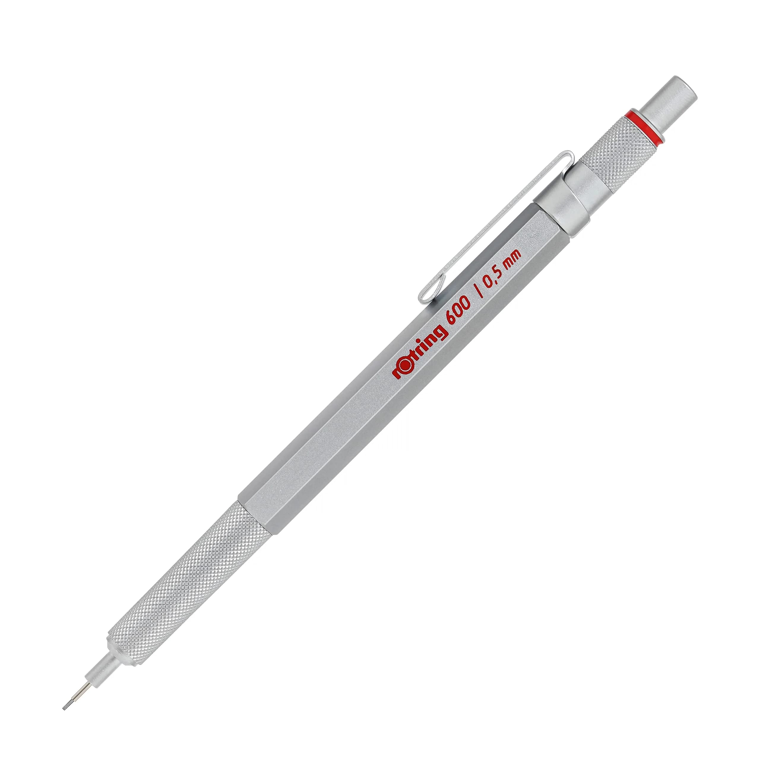 rOtring 600 Mechanical Pencil, 0.5 mm, Silver Barrel | Precision Writing Instrument - main product image