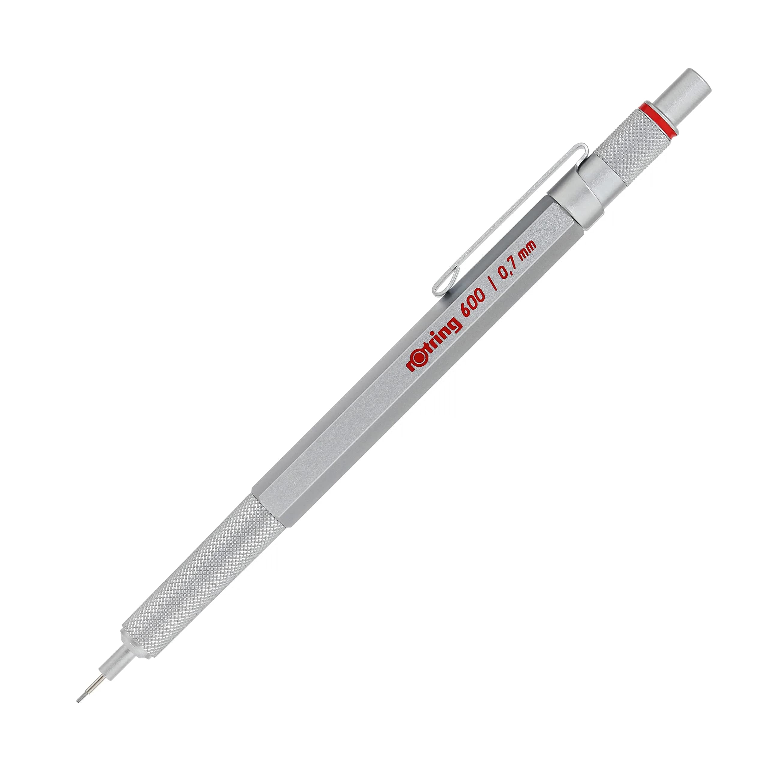 rOtring 600 Mechanical Pencil 0.7mm Silver Metal Barrel | Precision Writing Instrument for Technical Drawing - main product image