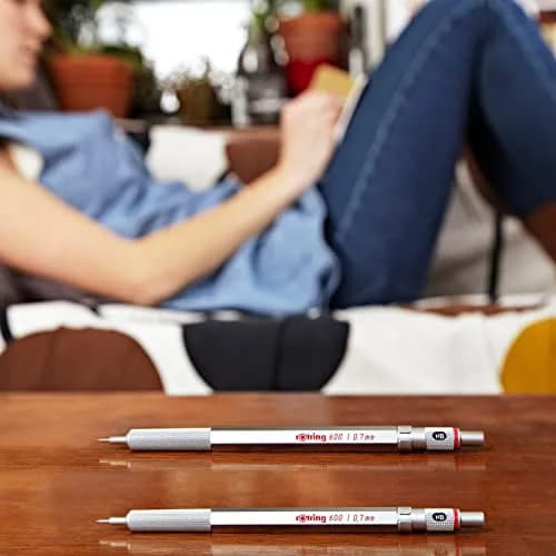 rOtring 600 Mechanical Pencil 0.7mm Silver Metal Barrel | Precision Writing Instrument for Technical Drawing thumbnail 4