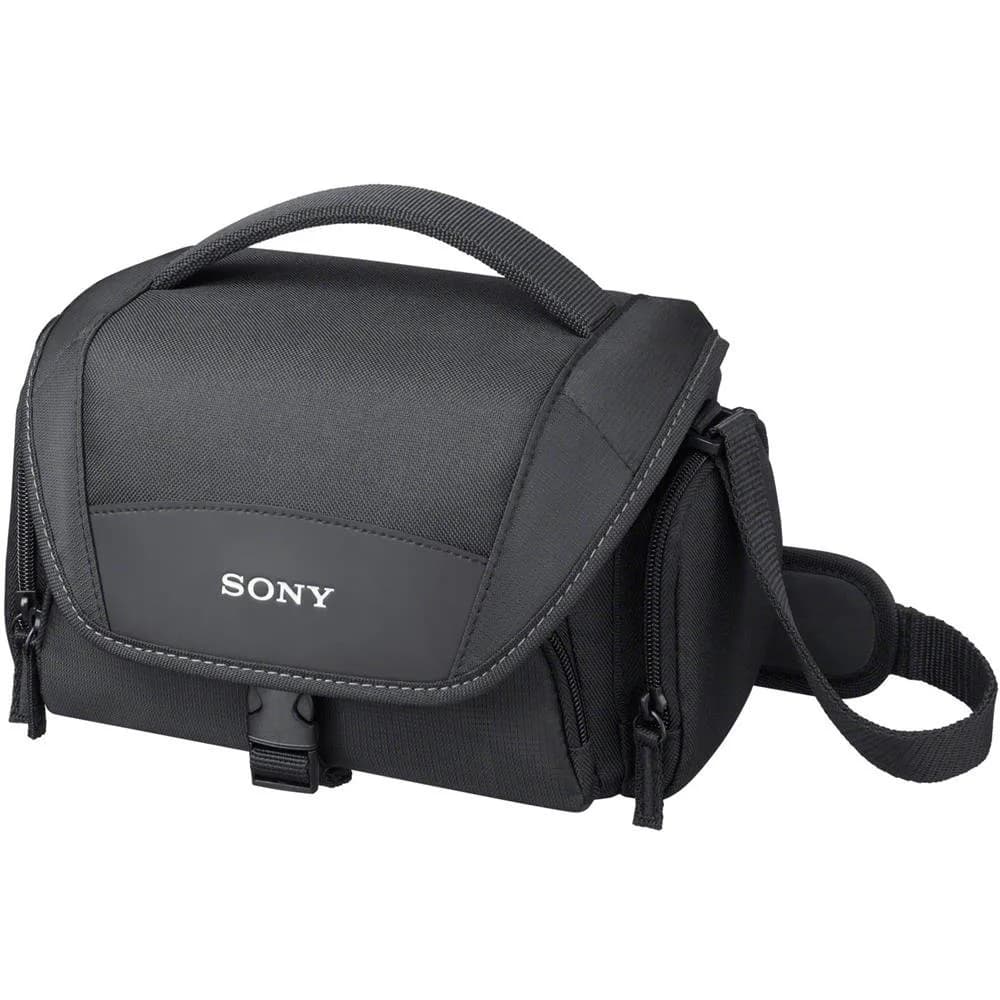 Sony LCSU21 Soft Carrying Case for Cyber-Shot & Alpha NEX Cameras (Black) | Extra Protection & Adjustable Partition