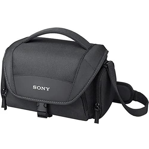 Sony LCSU21 Soft Carrying Case for Cyber-Shot & Alpha NEX Cameras (Black) | Extra Protection & Adjustable Partition thumbnail 1