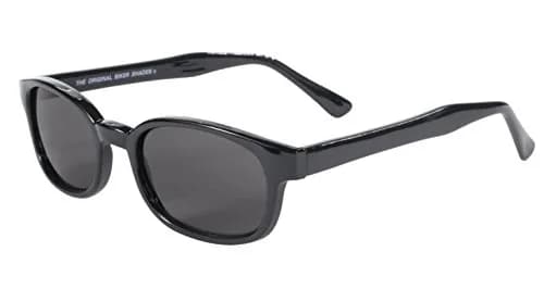 Pacific Coast Original KD's Biker Sunglasses (Black Frame/Smoke Lens) | Wrap-Around Polarized Polycarbonate thumbnail 4