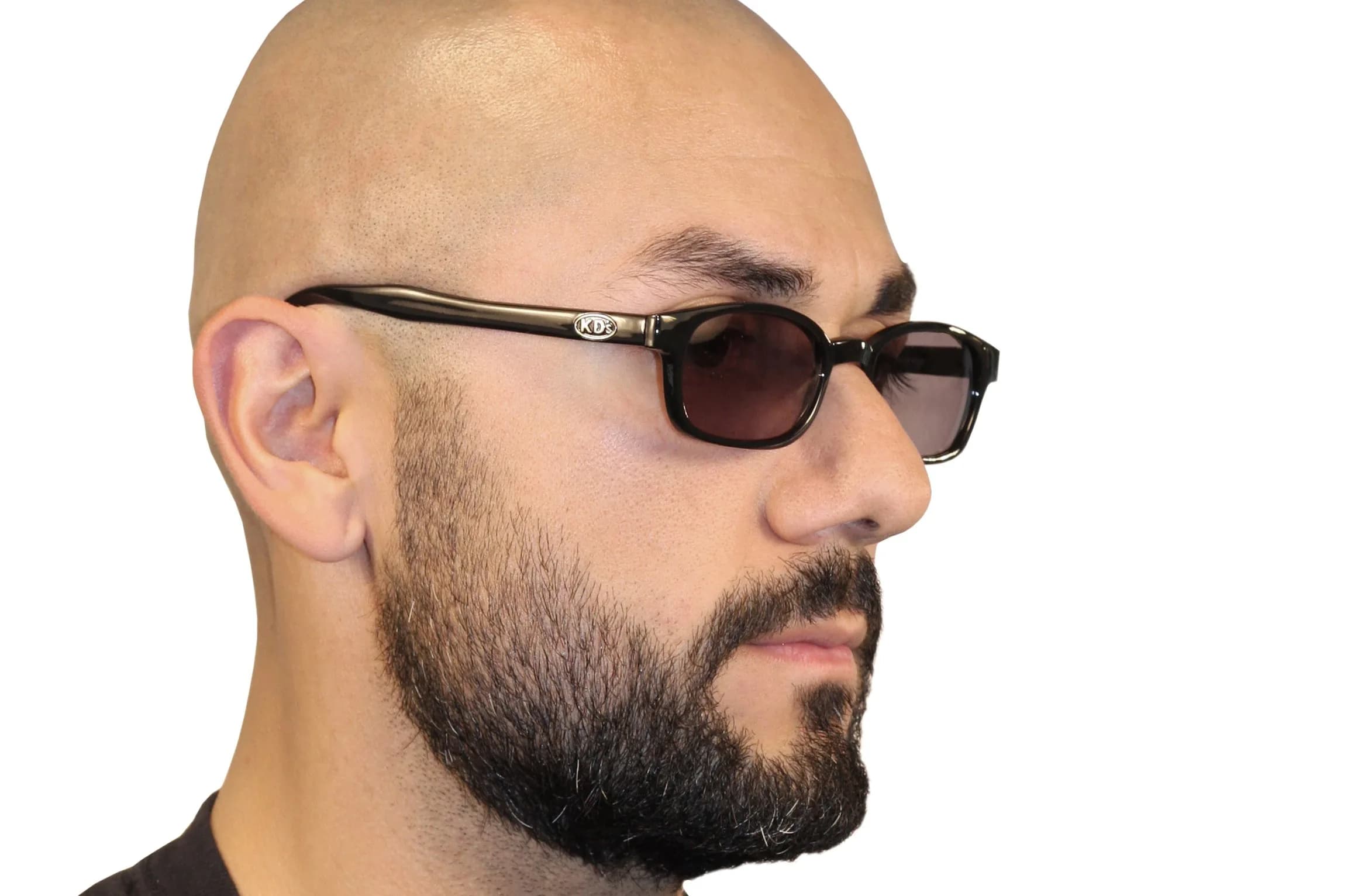 Pacific Coast Original KD's Biker Sunglasses (Black Frame/Smoke Lens) | Wrap-Around Polarized Polycarbonate - view 5