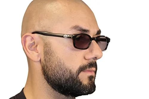 Pacific Coast Original KD's Biker Sunglasses (Black Frame/Smoke Lens) | Wrap-Around Polarized Polycarbonate thumbnail 5