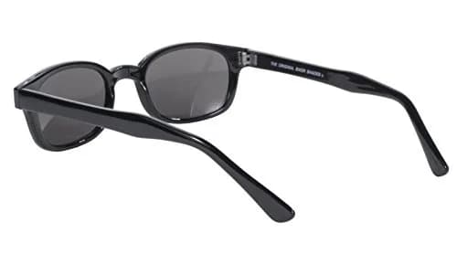 Pacific Coast Original KD's Biker Sunglasses (Black Frame/Smoke Lens) | Wrap-Around Polarized Polycarbonate thumbnail 6