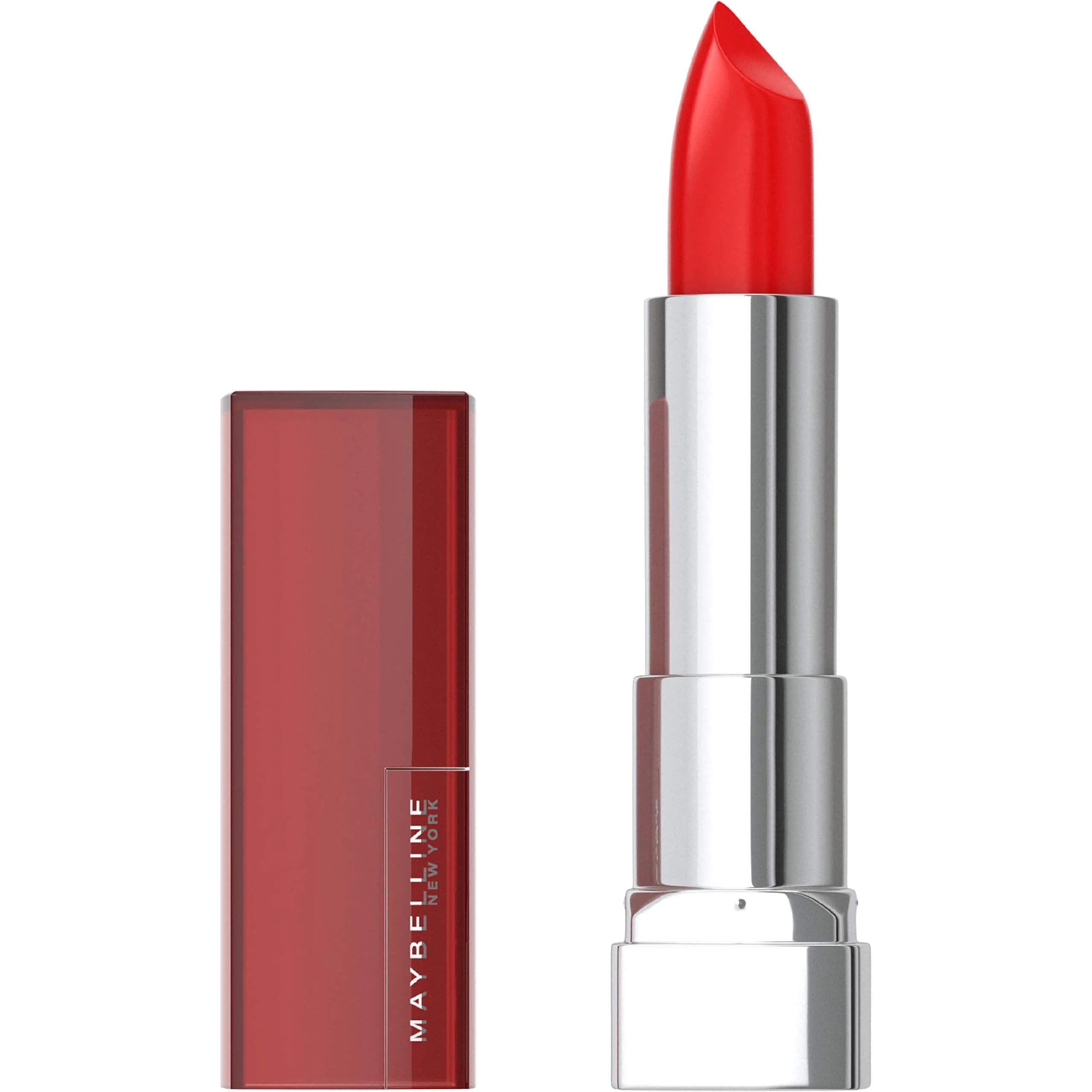Maybelline Color Sensational Lipstick, On Fire Red, Creamy Hydrating Lip Color, 4g (0.15 Oz) - main product image