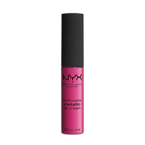 NYX PROFESSIONAL MAKEUP Soft Matte Metallic Lip Cream Paris Mid-Tone Mauve-Pink 6.5ml (0.22 Fl Oz) | PETA-Certified Cruelty-Free Metallic Matte Finish thumbnail 1