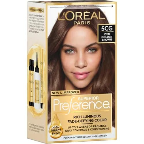 L'Oreal Paris Superior Preference Permanent Hair Color - Ultra Light Ash Brown, 1 Count thumbnail 1