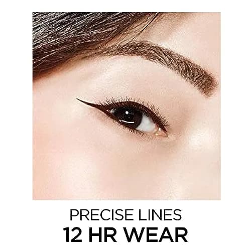 L'Oreal Paris Infallible Super Slim Liquid Eyeliner Black 0.034 fl oz (1 ml) | Ultra-Fine Felt Tip for Precise Lines thumbnail 2