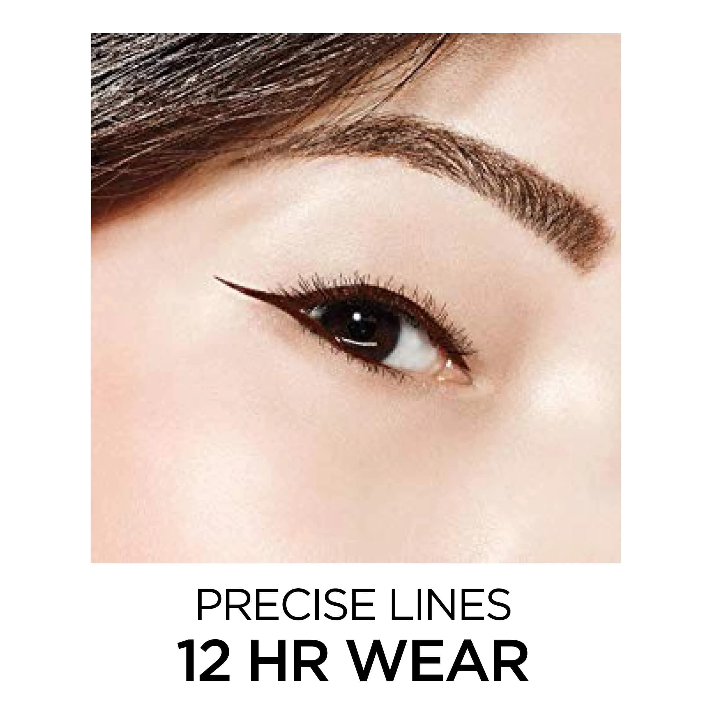 L'Oreal Paris Infallible Super Slim Liquid Eyeliner Black 0.034 fl oz (1 ml) | Ultra-Fine Felt Tip for Precise Lines - view 2