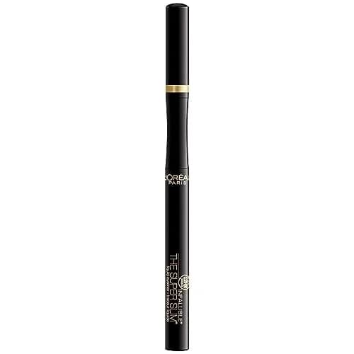 L'Oreal Paris Infallible Super Slim Liquid Eyeliner Black 0.034 fl oz (1 ml) | Ultra-Fine Felt Tip for Precise Lines thumbnail 4