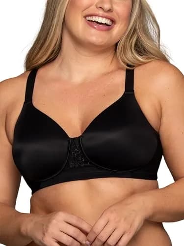 Vanity Fair Full Figure Support Bra Wirefree 40DD | 4-Way Stretch Fabric, Lightly Lined Cups thumbnail 1