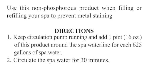 SpaChoice 1-Pint Premium Metal Free Water Treatment for Spa & Hot Tub | Prevents Metal Staining & Corrosion thumbnail 4