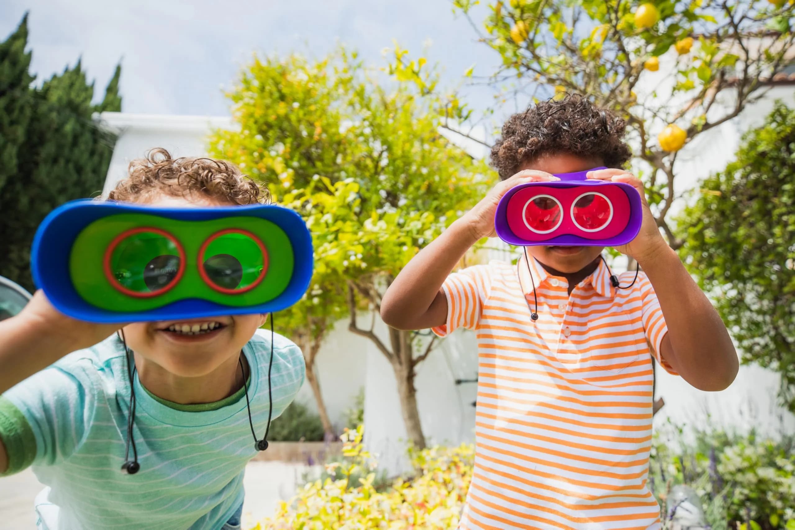 Educational Insights GeoSafari Kidnoculars - Toy Binoculars for Kids, Toddler Camping and Nature Toys, 2x Magnification, Green - view 6