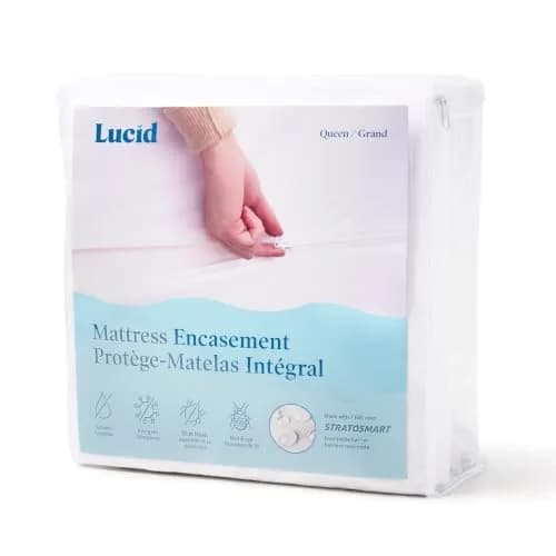 LUCID Waterproof Mattress Encasement Queen Size | 6-Sided Full Protection, Breathable & Quiet thumbnail 1