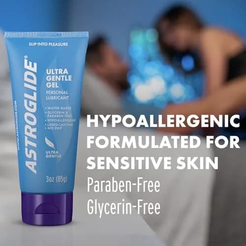Astroglide Ultra Gentle Gel Lube 88.7ml (3 Fl Oz) | Hypoallergenic Water-Based Personal Lubricant thumbnail 2