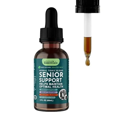 Animal Essentials Senior Support for Dogs & Cats Supplement - 2 fl Oz | Supports Mental & Physical Well-Being thumbnail 1