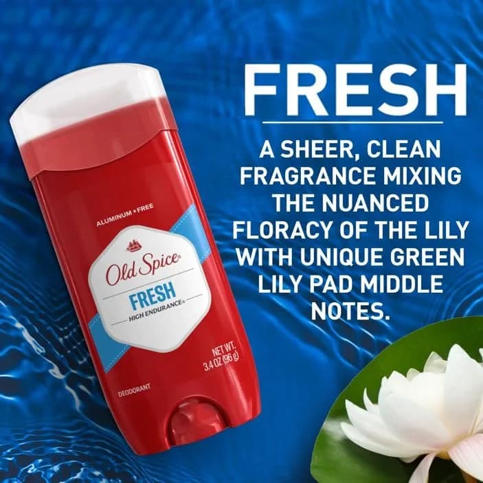 Old Spice High Endurance Aluminum Free Deodorant for Men, Fresh Scent, 6 oz (Pack of 2) | 48-Hour Odor Protection thumbnail 7
