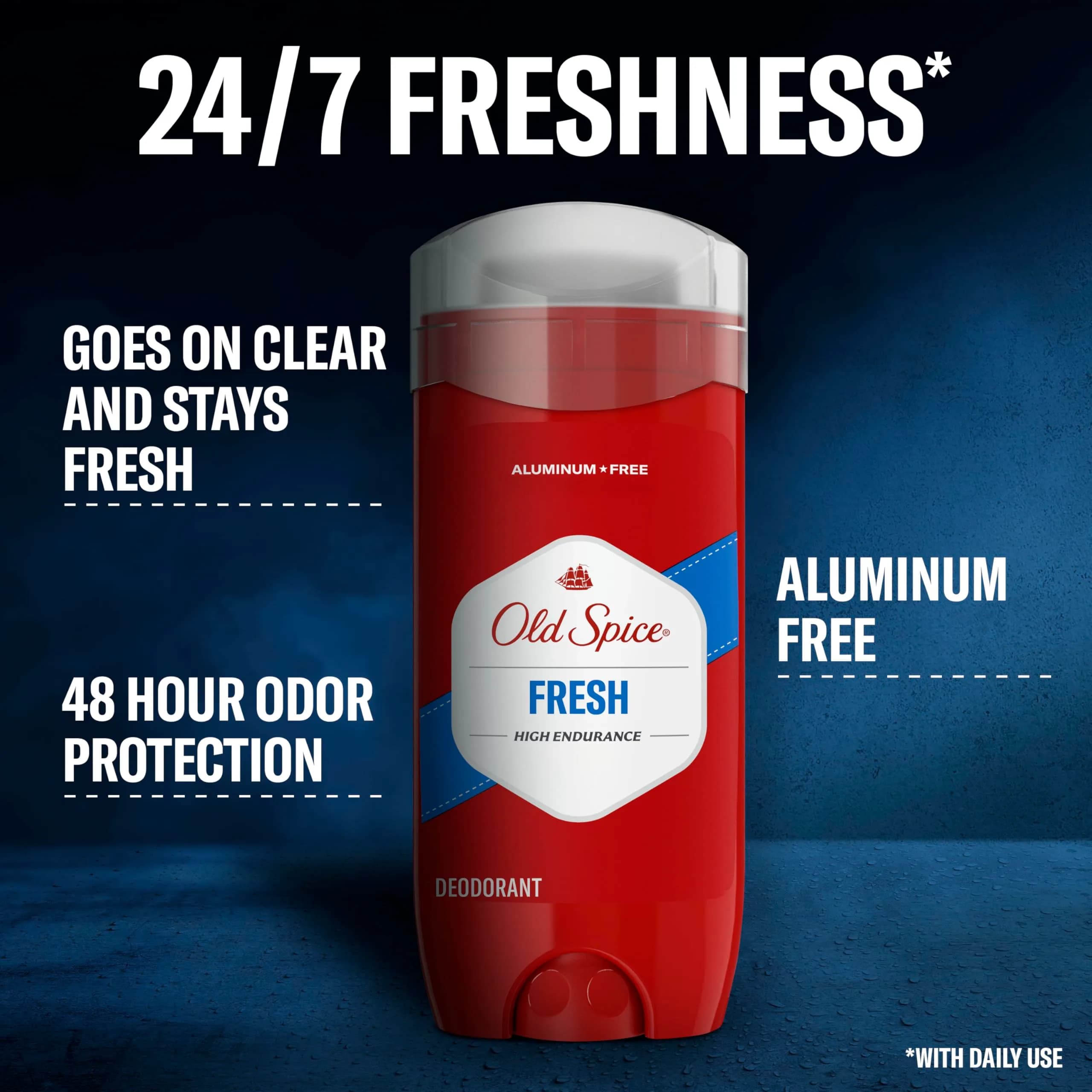 Old Spice High Endurance Aluminum Free Deodorant for Men, Fresh Scent, 6 oz (Pack of 2) | 48-Hour Odor Protection - view 2