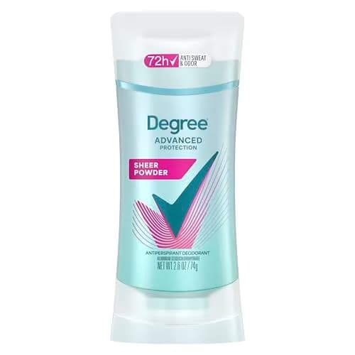 Degree Sheer Powder Advanced Protection Antiperspirant Deodorant for Women, 2.6 oz | 72-Hour Sweat & Odor Control, Body Heat Activated thumbnail 1