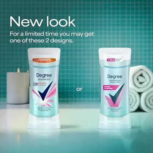 Degree Sheer Powder Advanced Protection Antiperspirant Deodorant for Women, 2.6 oz | 72-Hour Sweat & Odor Control, Body Heat Activated thumbnail 3