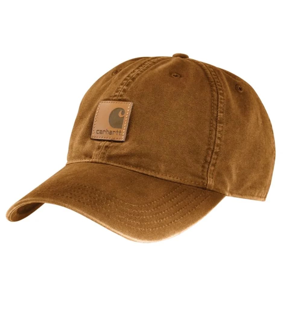 Carhartt Men's Canvas Cap, Carhartt Brown, One Size | Moisture-Wicking Coolmax Sweatband — Carhartt Brown