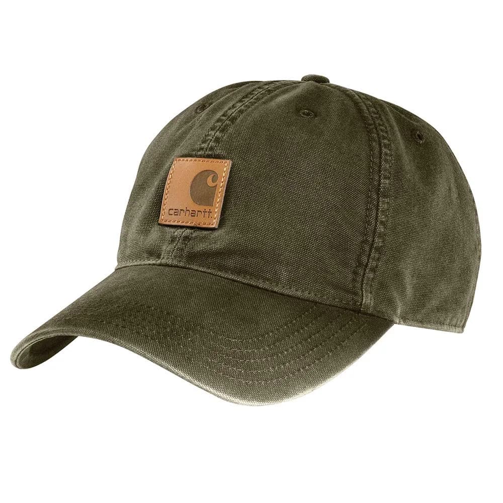 Carhartt Odessa Canvas Cap Army Green One Size | Coolmax Sweatband for Hot Weather - main product image