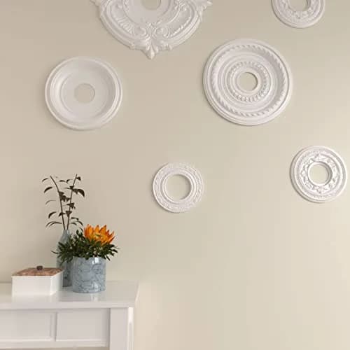 Ekena Millwork Andrea Ceiling Medallion 21cm (8 1/8") OD x 11cm (4 1/8") ID x 1.3cm (1/2") P thumbnail 6