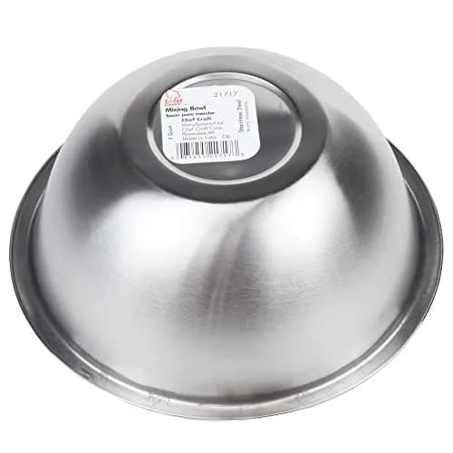 Chef Craft Brushed Mixing Bowl 2.5 Quart | Durable Stainless Steel Kitchen Essential thumbnail 2