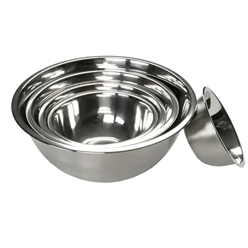 Chef Craft Brushed Mixing Bowl 2.5 Quart | Durable Stainless Steel Kitchen Essential thumbnail 3