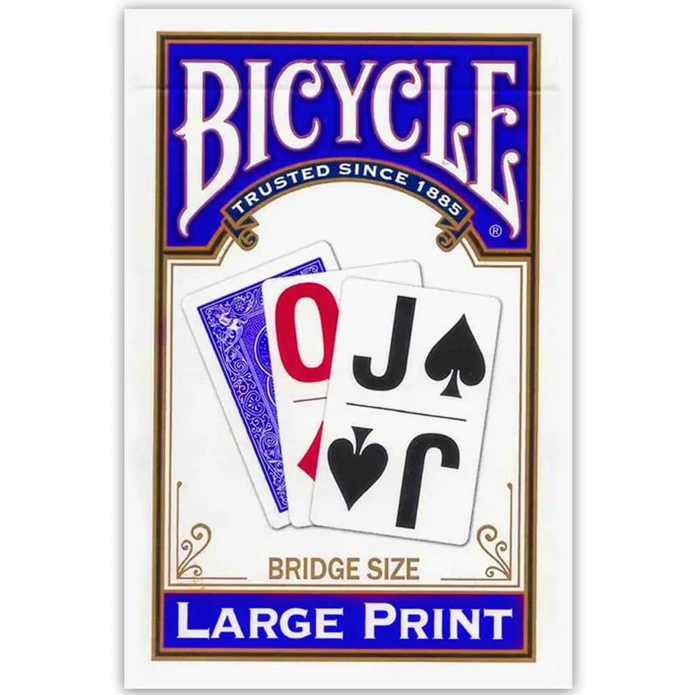Bicycle Large Print Playing Cards Bridge Size | Easy-to-Read for Seniors & Low Vision