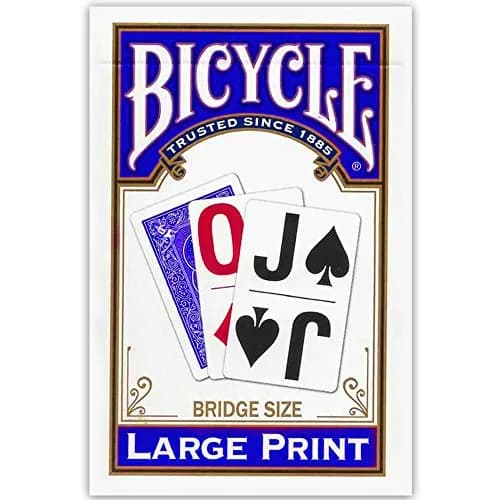 Bicycle Large Print Playing Cards Bridge Size | Easy-to-Read for Seniors & Low Vision thumbnail 1