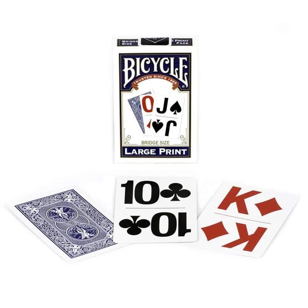 Bicycle Large Print Playing Cards Bridge Size | Easy-to-Read for Seniors & Low Vision - view 4