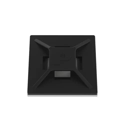 Panduit Cable Tie Mount, Adhesive Backed, 4-Way, High Temp, ABS, Black, 100-Pack | Reliable Wire Routing thumbnail 1