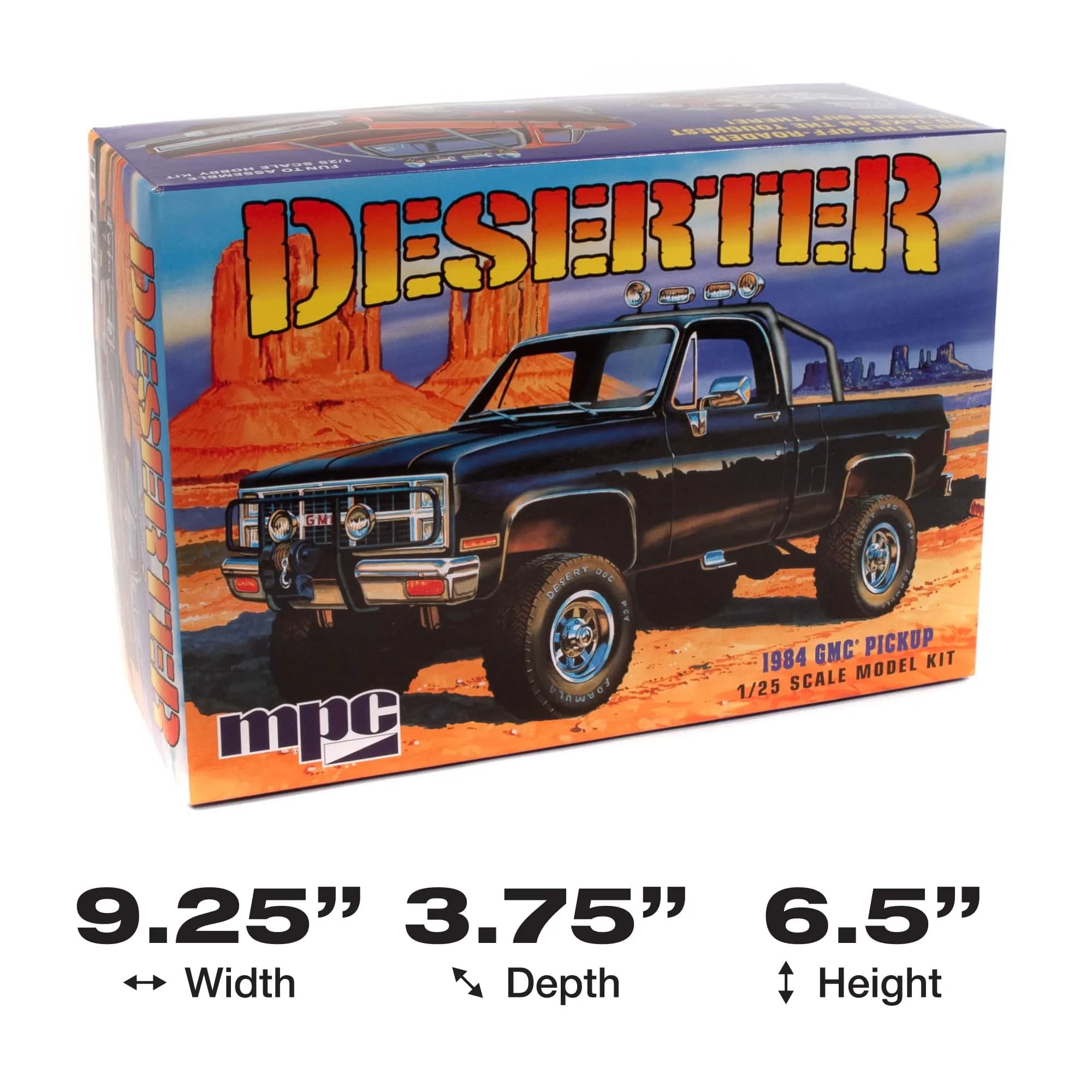 MPC 1984 GMC Pickup 1:25 Scale Model Kit (Black Version) | 150+ Parts, Skill Level 2 - view 5