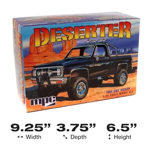 MPC 1984 GMC Pickup 1:25 Scale Model Kit (Black Version) | 150+ Parts, Skill Level 2 thumbnail 5