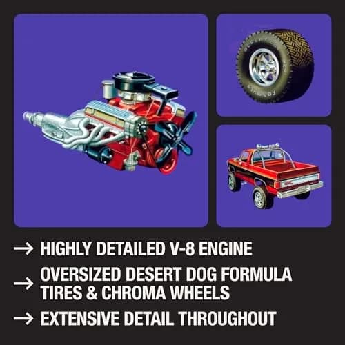 MPC 1984 GMC Pickup 1:25 Scale Model Kit (Black Version) | 150+ Parts, Skill Level 2 thumbnail 3