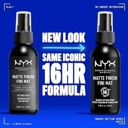 NYX PROFESSIONAL MAKEUP Makeup Setting Spray - Matte Finish, Vegan Formula | Long-Lasting Face Mist for 16HR Wear thumbnail 2
