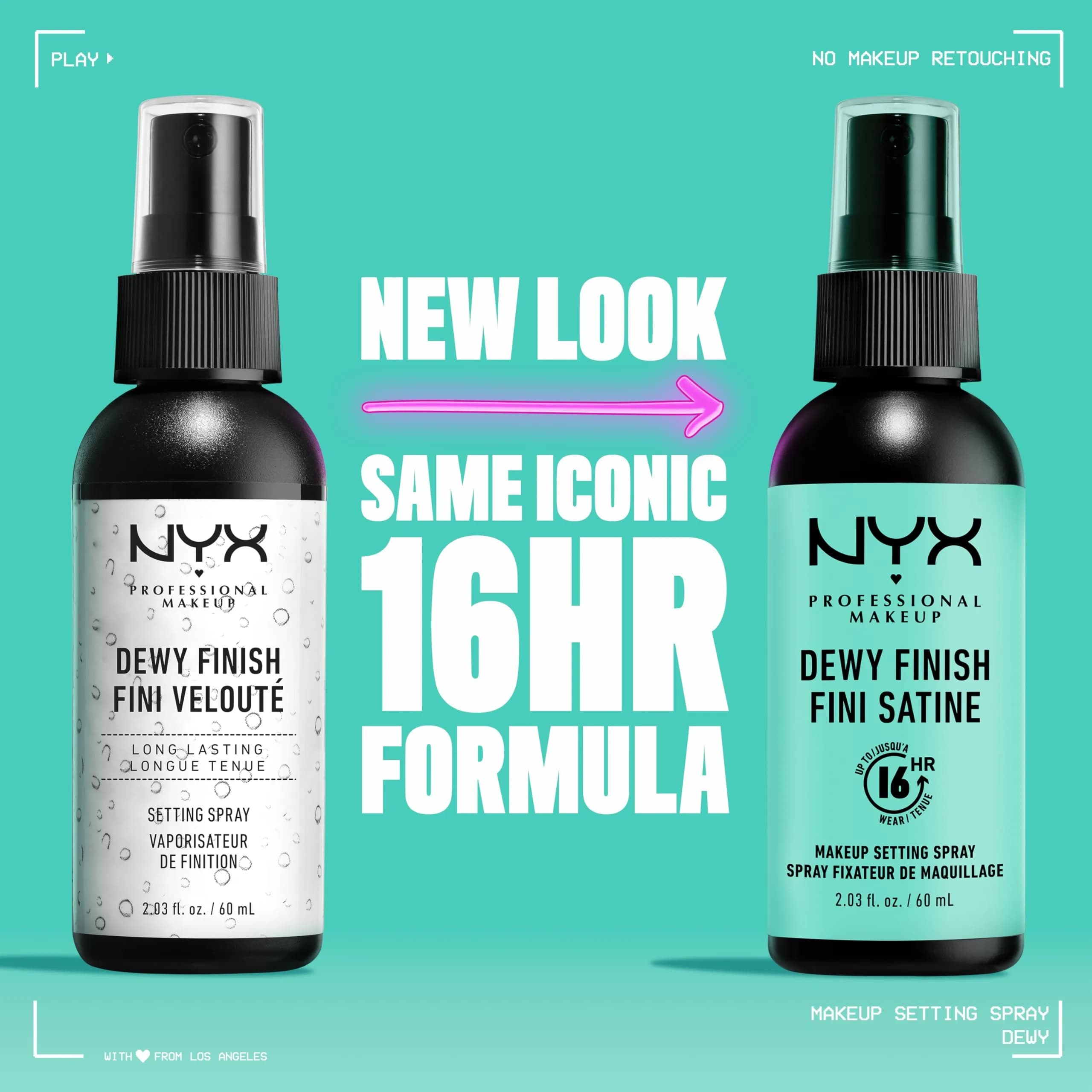 NYX PROFESSIONAL MAKEUP Makeup Setting Spray - Dewy Finish, Vegan Formula | Lightweight Face Mist for 16HR Wear - view 2