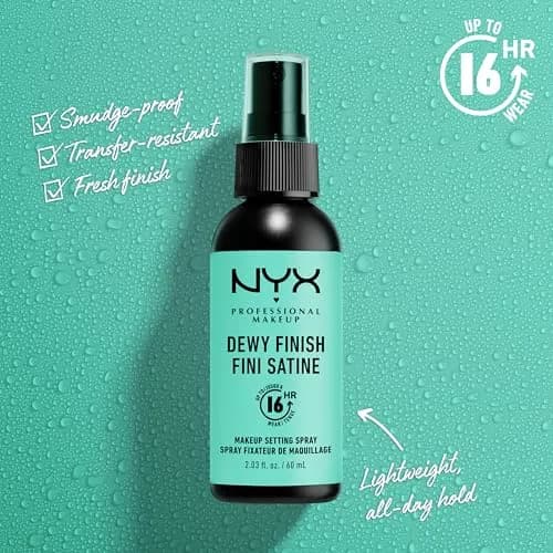 NYX PROFESSIONAL MAKEUP Makeup Setting Spray - Dewy Finish, Vegan Formula | Lightweight Face Mist for 16HR Wear thumbnail 3