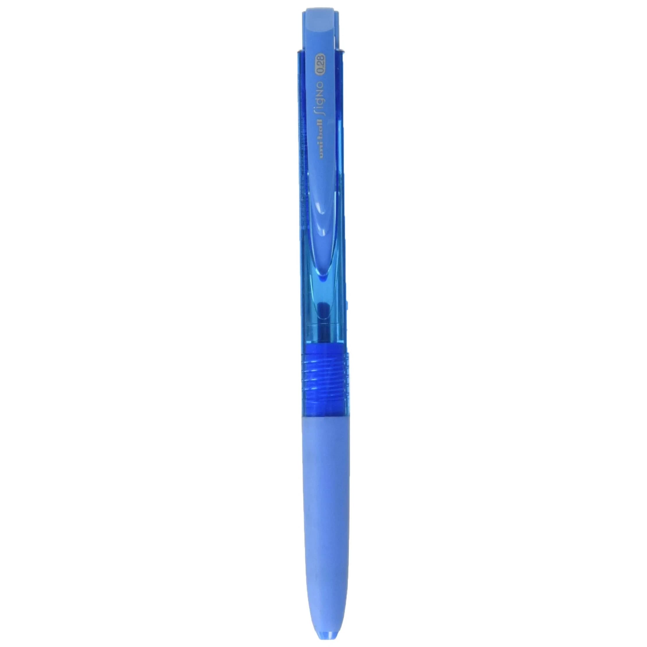 Uni-Ball Signo RT1 Knock Ballpoint Pen 0.28mm Light Blue | Smooth Ink Flow