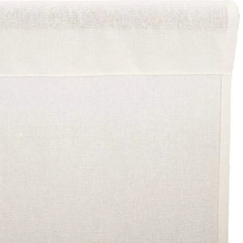 VHC Brands Tobacco Cloth Tier Fringed Curtains 36x36 inch | Sheer White Farmhouse Decor thumbnail 7