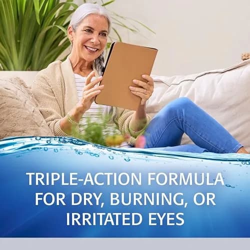 Refresh Optive Advanced Lubricant Eye Drops 20 mL | Triple-Action Relief for Dry Eyes thumbnail 5