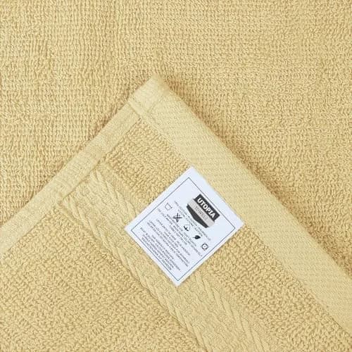 Utopia Towels 12 Pack Premium Wash Cloths, 12x12 in, 100% Cotton, Champagne | Highly Absorbent & Soft thumbnail 8