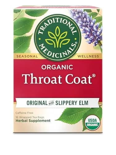Traditional Medicinals Throat Coat Seasonal Tea 16 Tea Bags | Supports Throat & Immunity thumbnail 1