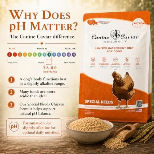 Canine Caviar Special Needs Dry Dog Food Chicken & Brown Rice 4.4 lb | Alkaline, Sensitive Digestive Support thumbnail 5