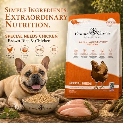 Canine Caviar Special Needs Dry Dog Food Chicken & Brown Rice 4.4 lb | Alkaline, Sensitive Digestive Support thumbnail 8