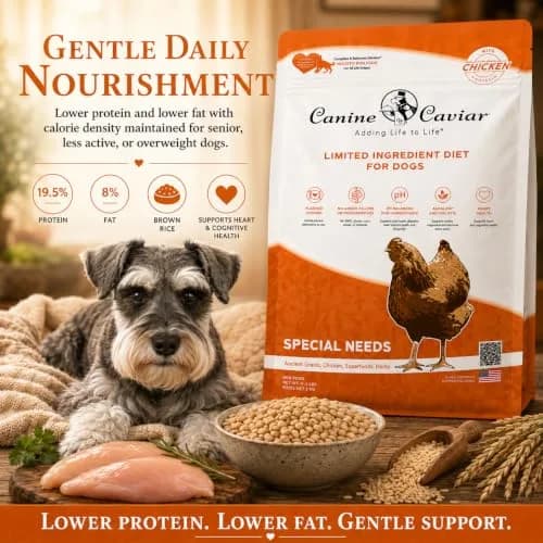 Canine Caviar Special Needs Dry Dog Food Chicken & Brown Rice 4.4 lb | Alkaline, Sensitive Digestive Support thumbnail 2
